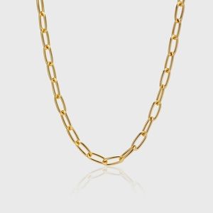 Aureum ADINA long link chain necklace 24k Gold Plated on Brass